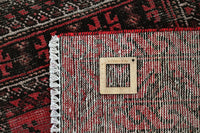 Vintage Baluchi Rug – Obsidian Triptych