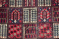 Vintage Bakhtiari Persian Rug – Crimson Khesti