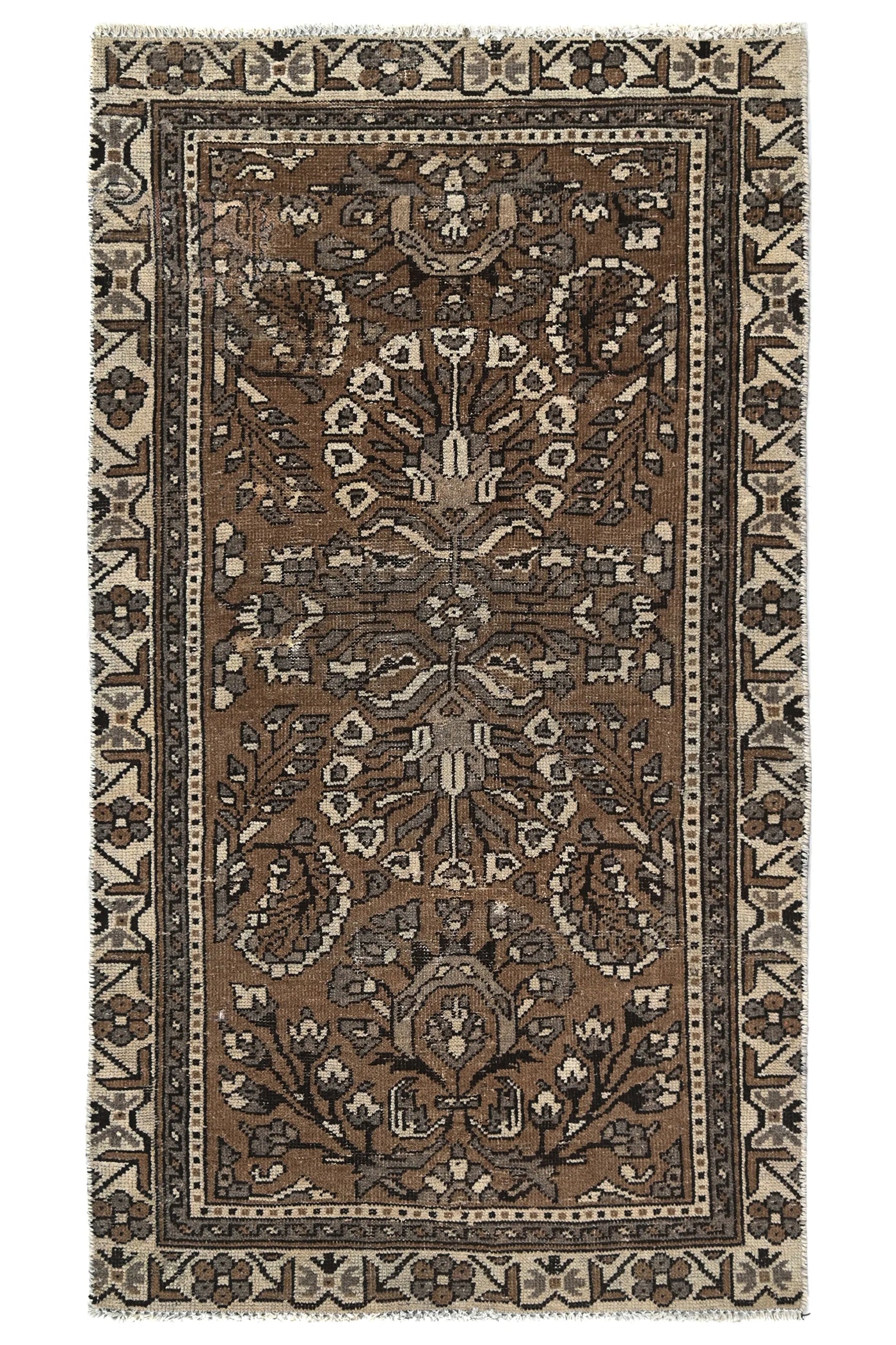 Vintage Ferdos Rug – Bronze Arbor