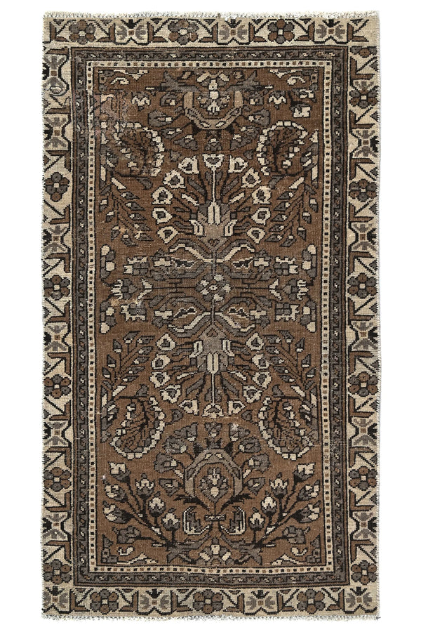 Vintage Ferdos Persian Rug – Bronze Arbor