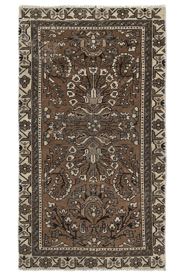 Vintage Ferdos Persian Rug – Bronze Arbor