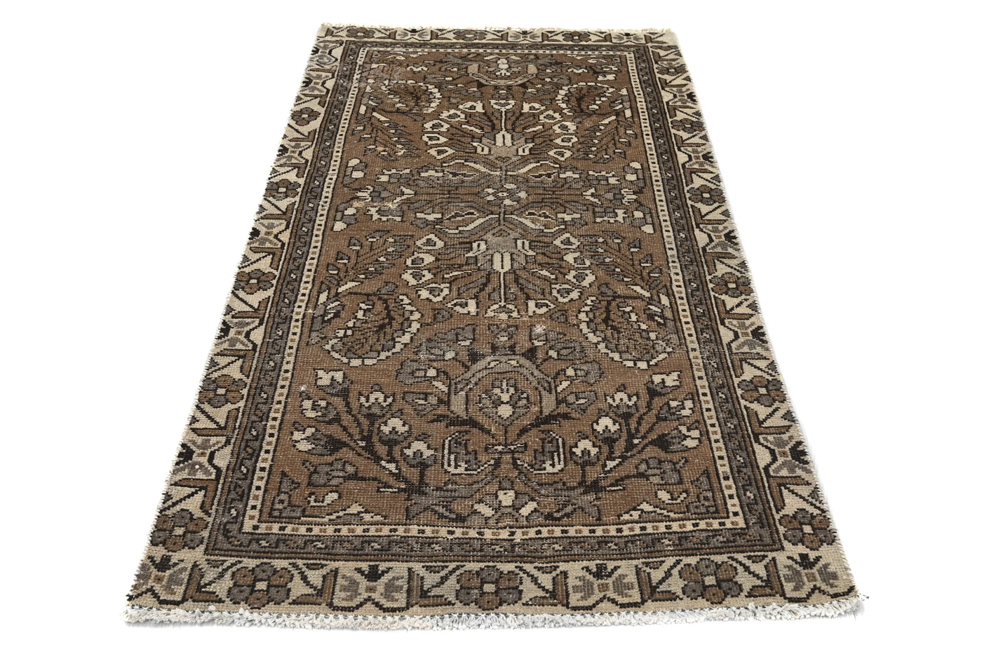 Vintage Ferdos Rug – Bronze Arbor