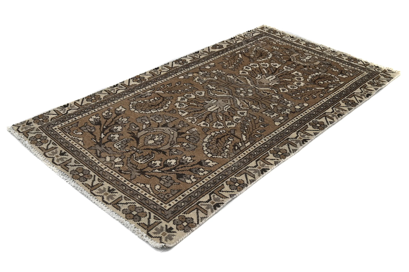 Vintage Ferdos Rug – Bronze Arbor