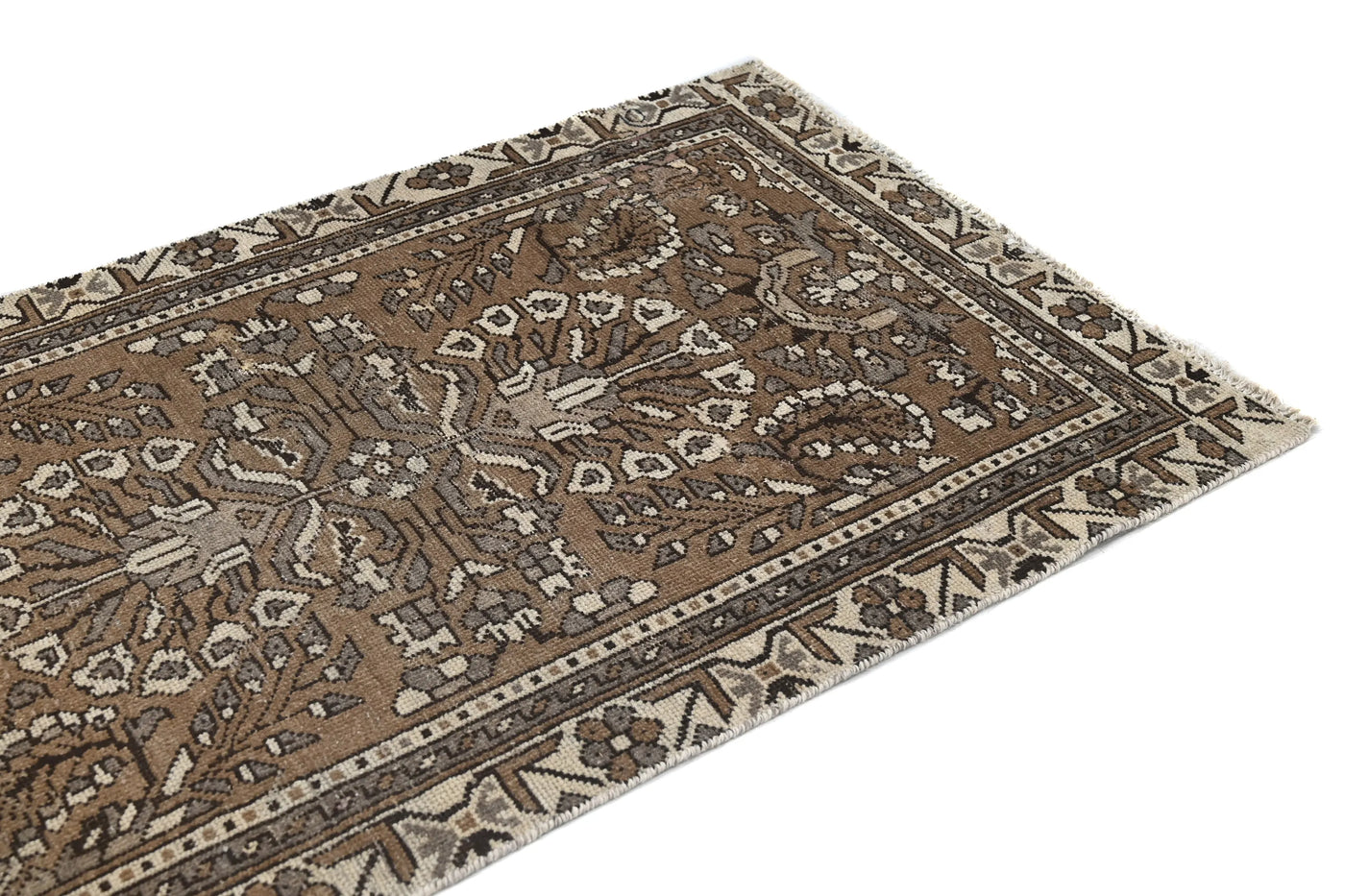 Vintage Ferdos Rug – Bronze Arbor