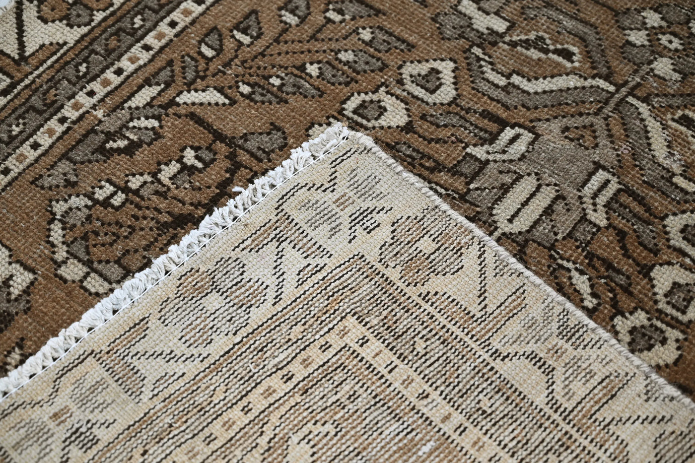 Vintage Ferdos Rug – Bronze Arbor