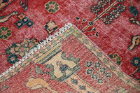 Vintage Kashan Rug – Ruby Mihrab