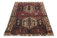 Vintage Bakhtiari Rug – Crimson Oasis