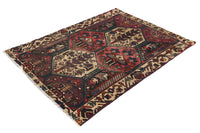 Vintage Bakhtiari Rug – Crimson Oasis