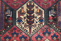 Vintage Bakhtiari Rug – Crimson Oasis