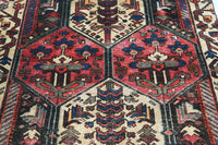 Vintage Bakhtiari Rug – Crimson Oasis