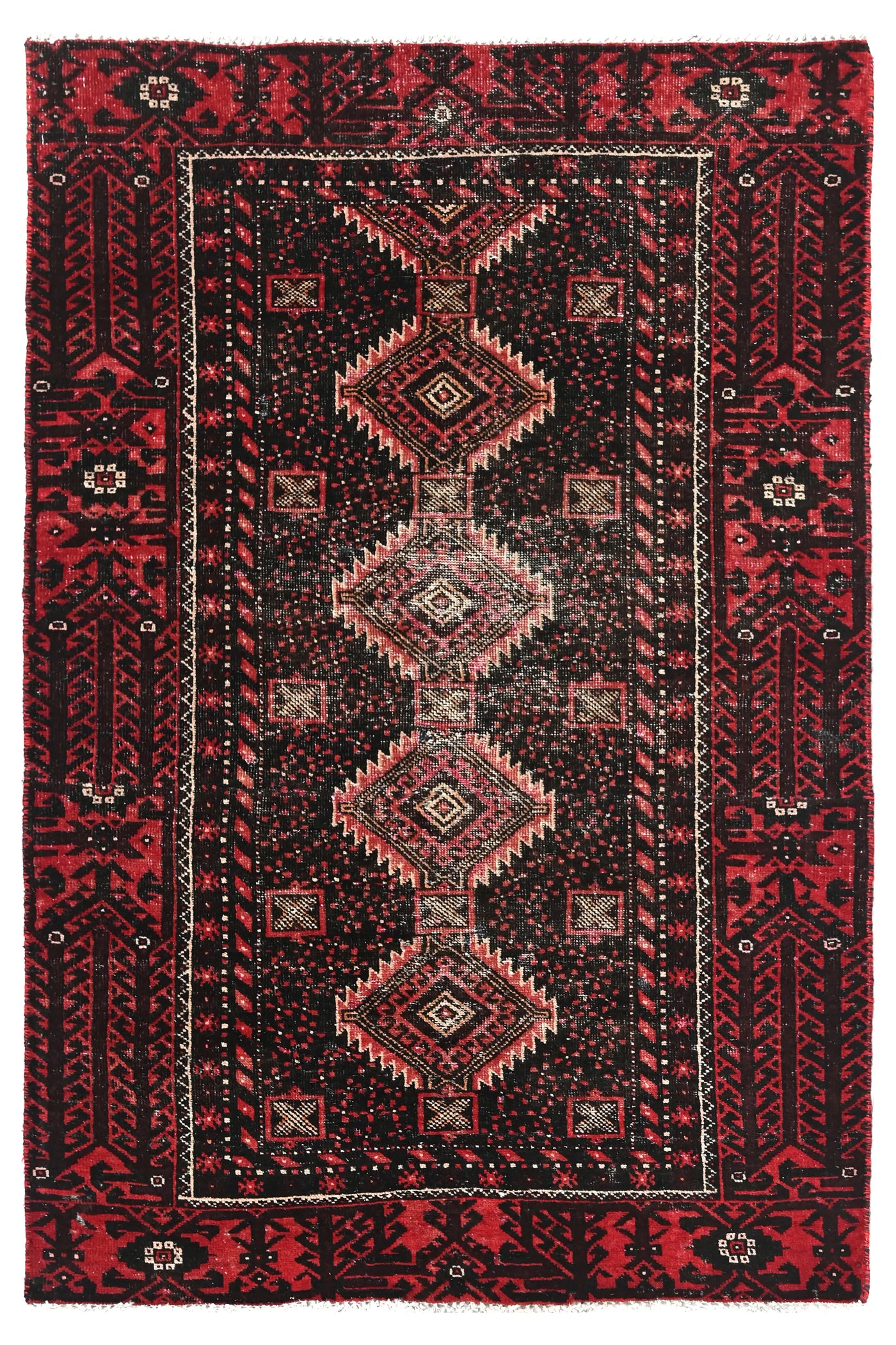 Vintage Baluchi Rug – Onyx Medallion