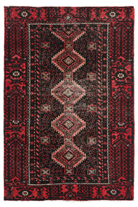 Vintage Baluchi Rug – Onyx Medallion