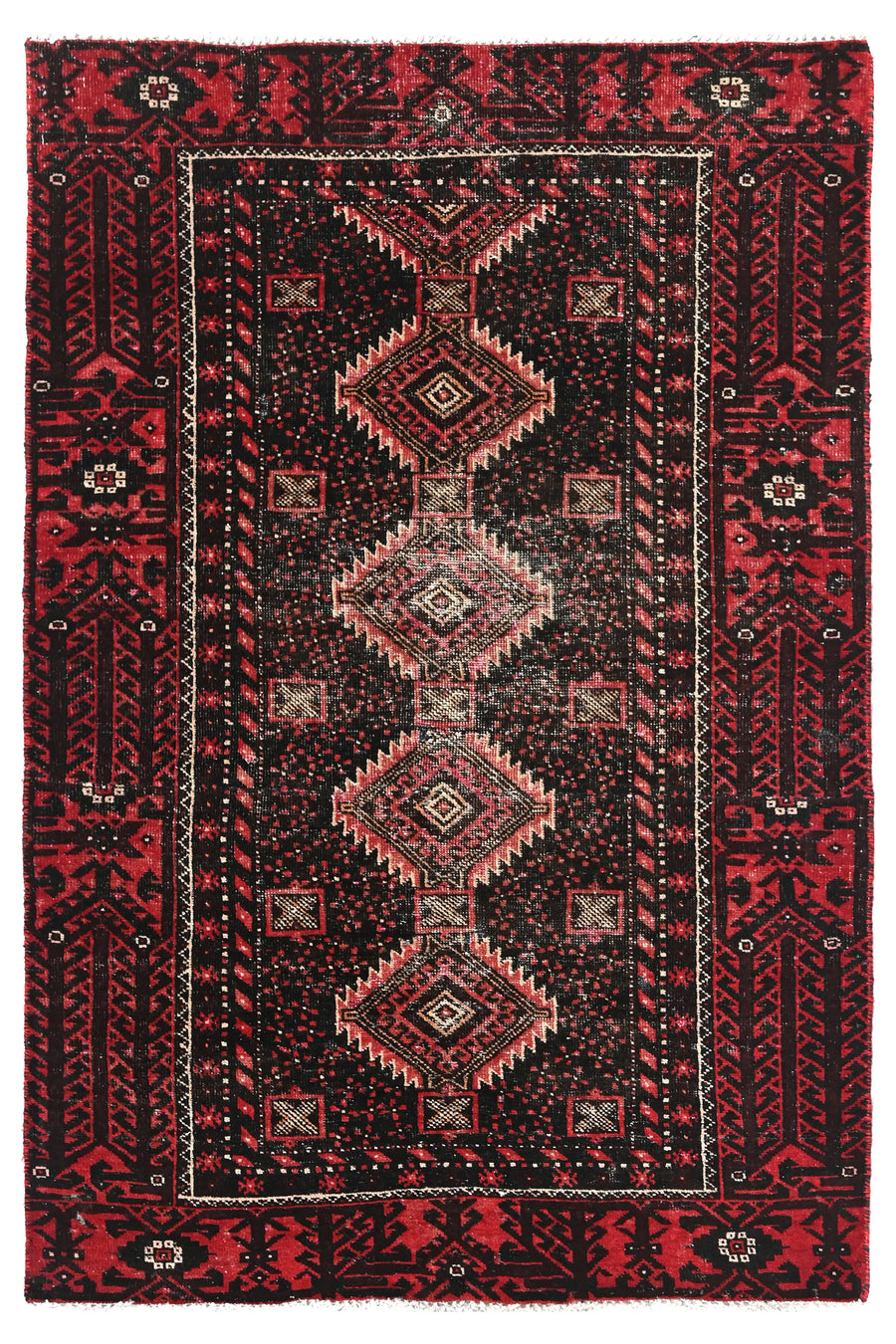 Vintage Baluchi Rug – Onyx Medallion