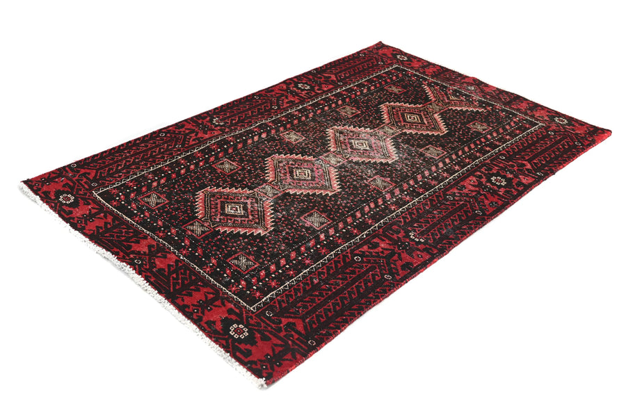 Vintage Baluchi Rug – Onyx Medallion