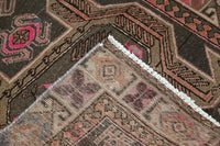 Vintage Ardabil Runner – Magenta Zoomorphic