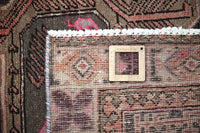 Vintage Ardabil Runner – Magenta Zoomorphic