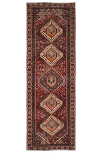 Vintage Shiraz Runner – Terracotta Diamond