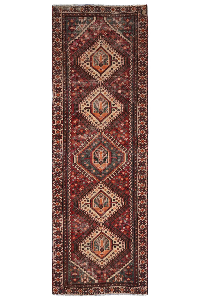 Vintage Shiraz Runner – Terracotta Diamond
