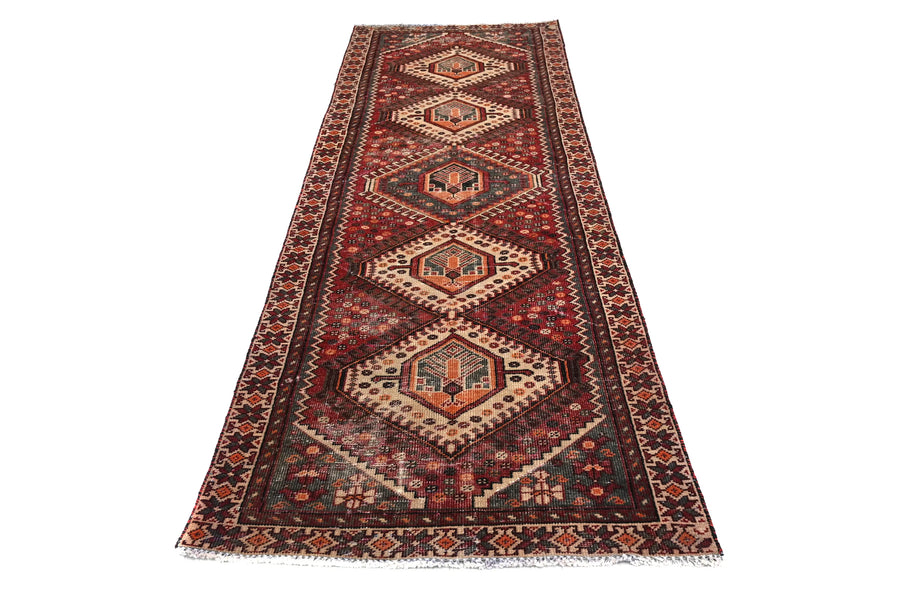 Vintage Shiraz Runner – Terracotta Diamond