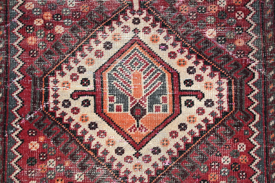 Vintage Shiraz Runner – Terracotta Diamond