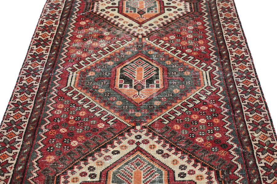 Vintage Shiraz Runner – Terracotta Diamond