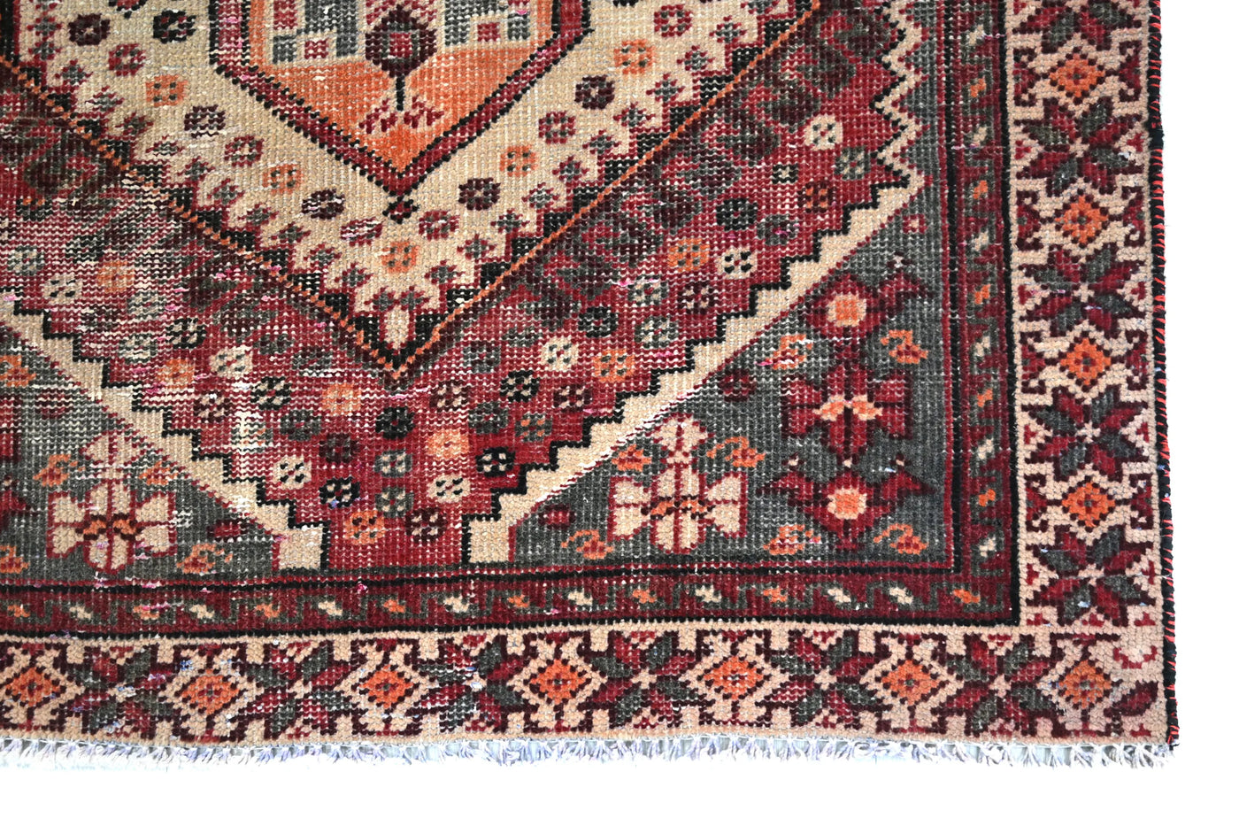 Vintage Shiraz Runner – Terracotta Diamond