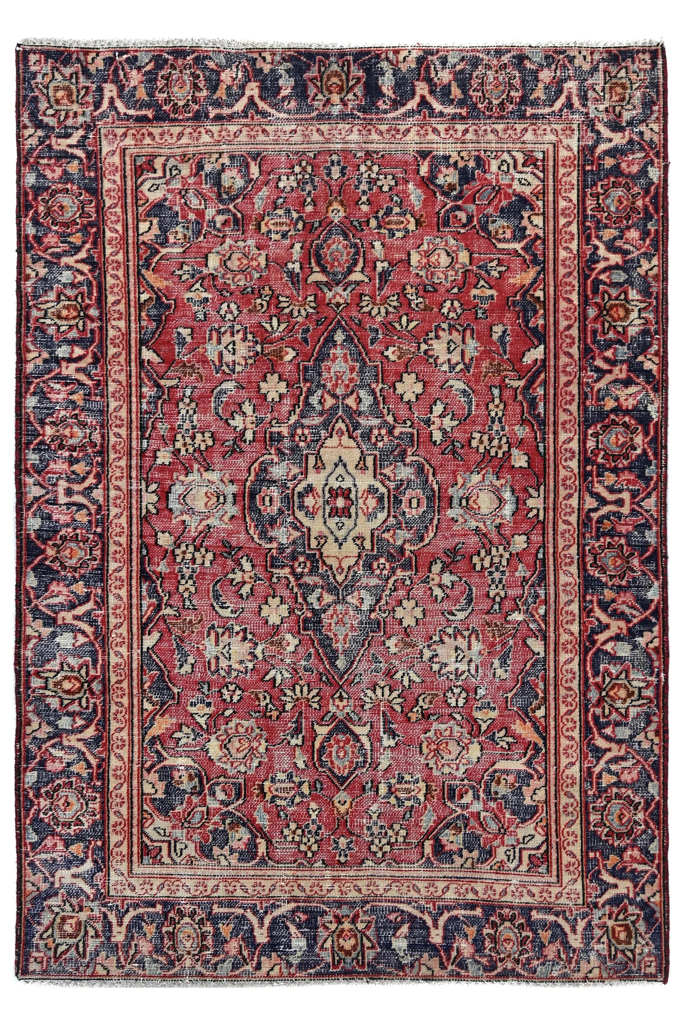 Vintage Kashan Rug – Royal Arabesque