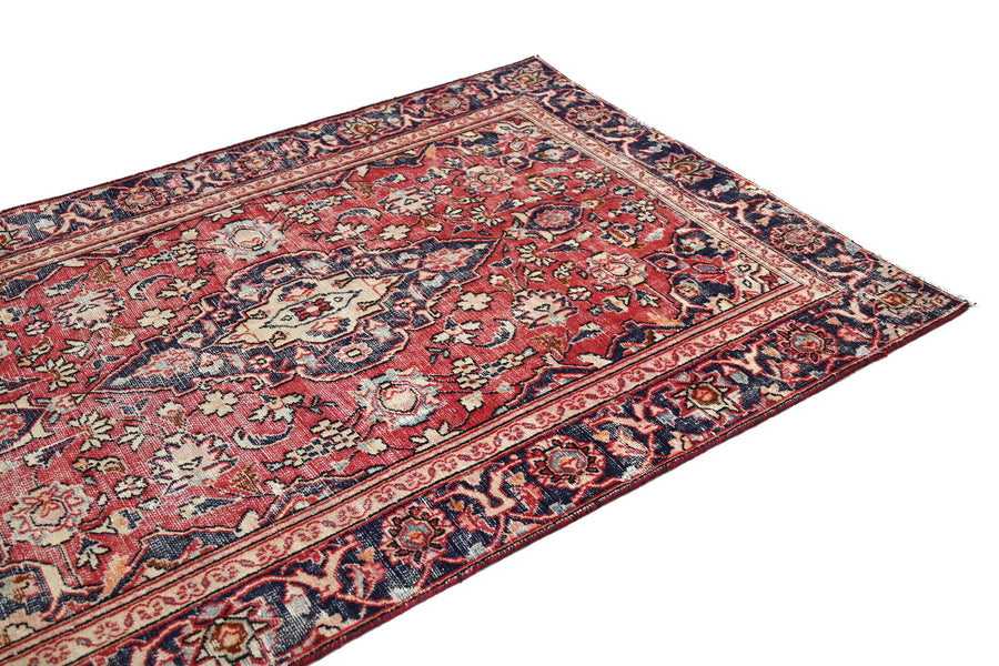 Vintage Kashan Persian Rug – Royal Arabesque