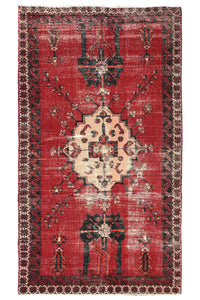 Vintage Lori Rug – Scarlet Medallion