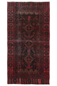 Vintage Baluchi Rug – Mahogany Lattice