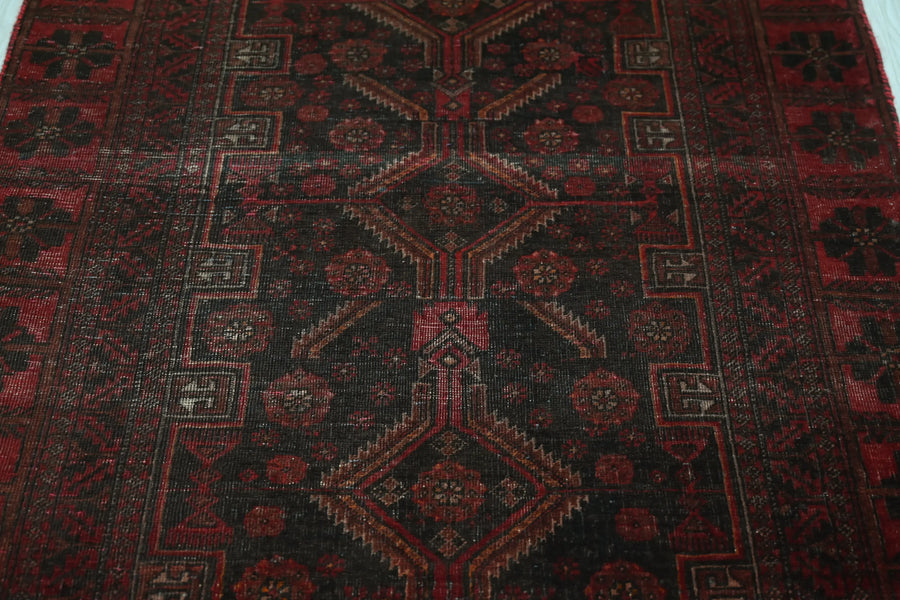 Vintage Baluchi Rug – Mahogany Lattice