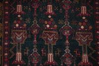 Vintage Baluchi Runner – Obsidian Obelisk