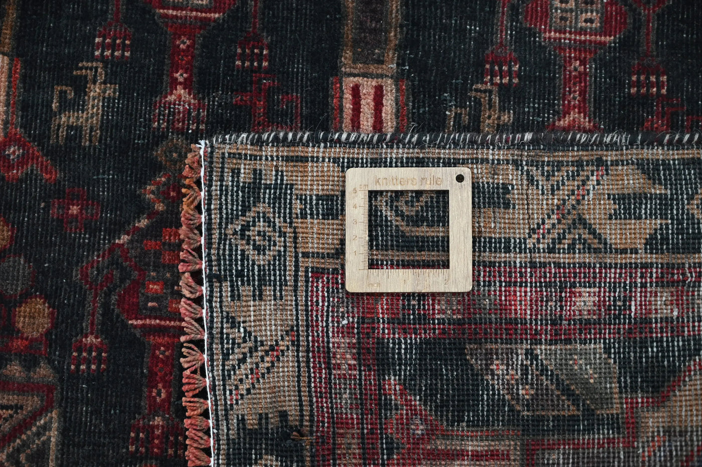 Vintage Baluchi Runner – Obsidian Obelisk