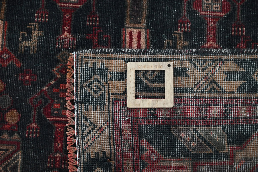 Vintage Baluchi Runner – Obsidian Obelisk