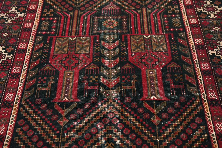 Vintage Baluchi Runner – Ochre Minaret