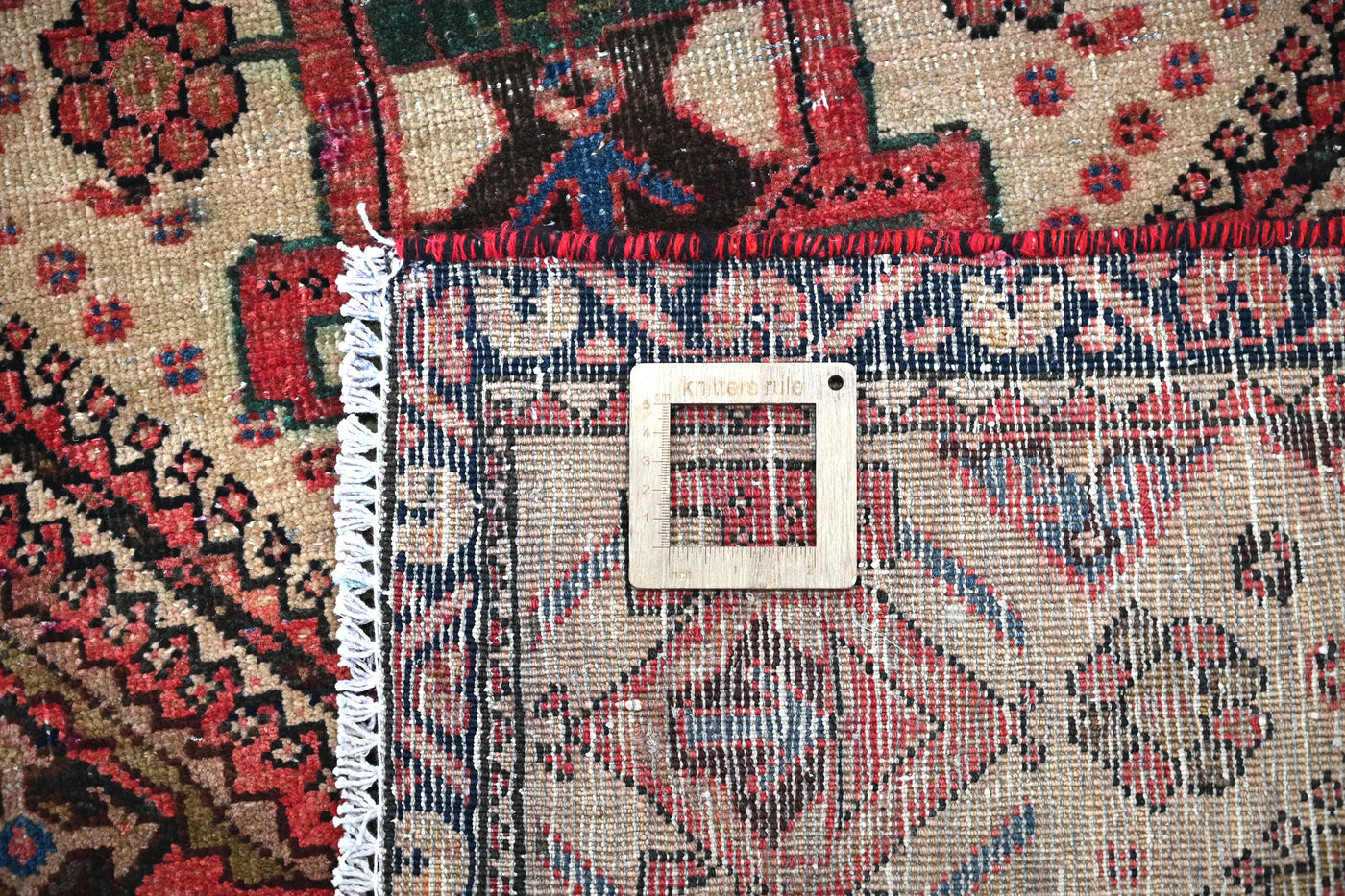 Vintage Shiraz Rug – Indigo Lozenge