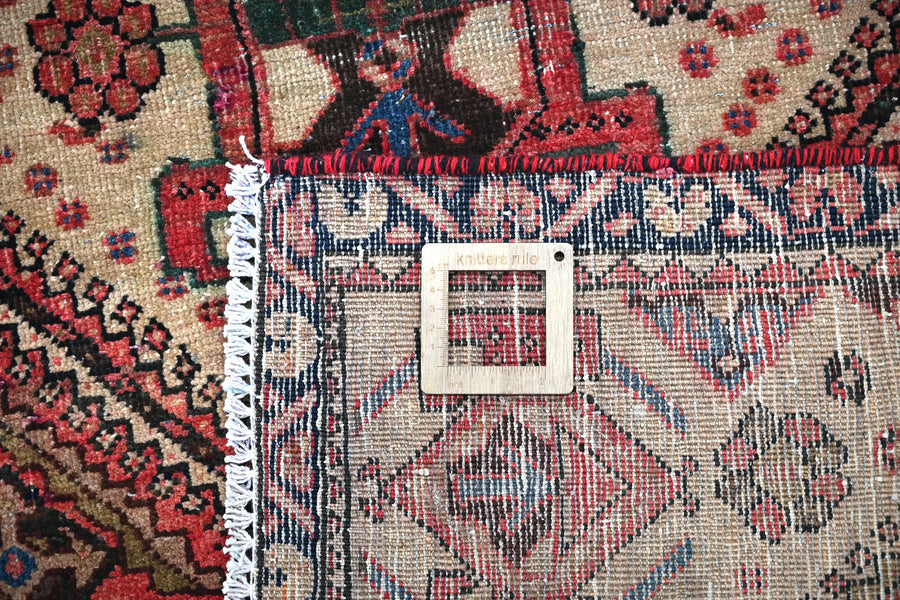 Vintage Shiraz Rug – Indigo Lozenge