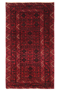 Vintage Baluchi Rug – Garnet Compartment