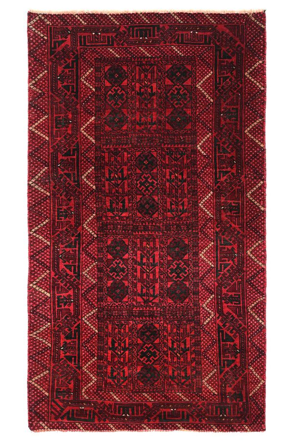 Vintage Baluchi Rug – Garnet Compartment