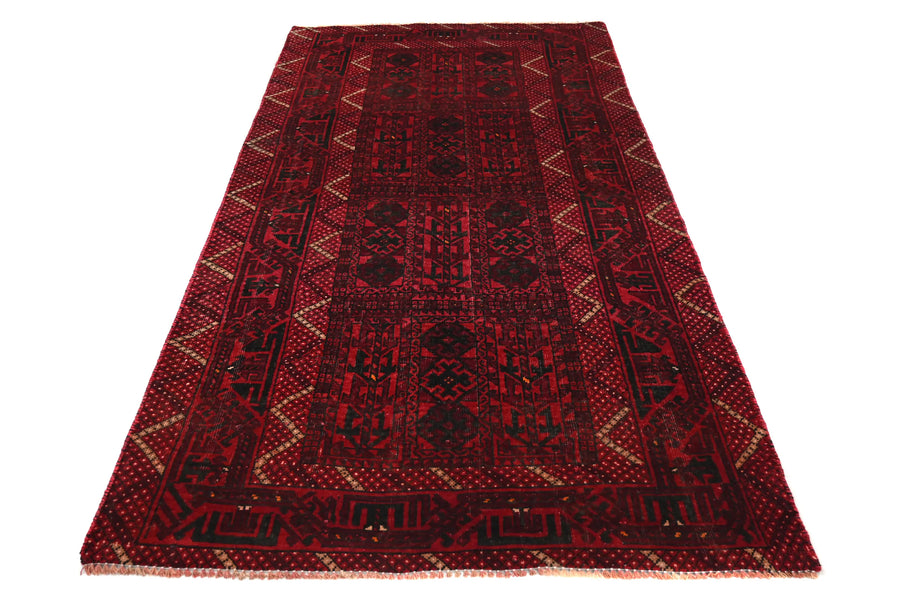 Vintage Baluchi Rug – Garnet Compartment