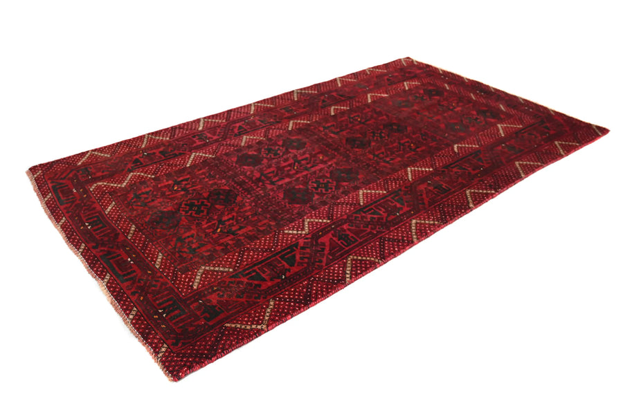 Vintage Baluchi Rug – Garnet Compartment