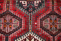 Vintage Shiraz Persian Rug – Ruby Constellation