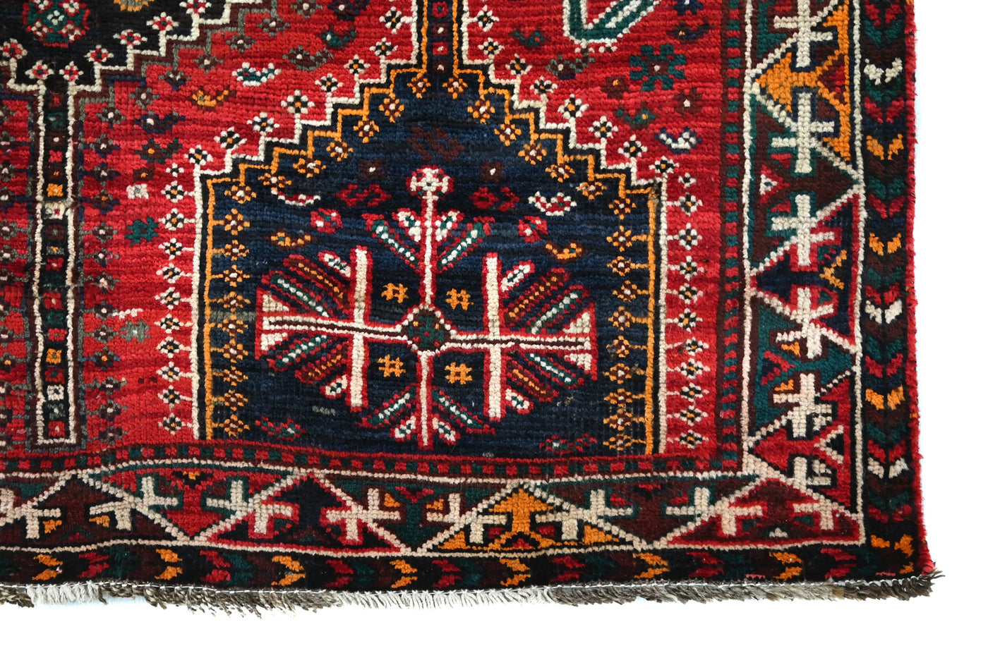 Vintage Shiraz Rug – Ruby Constellation