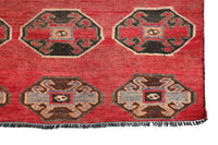 Vintage Turkmen Runner Rug – Terracotta Gull