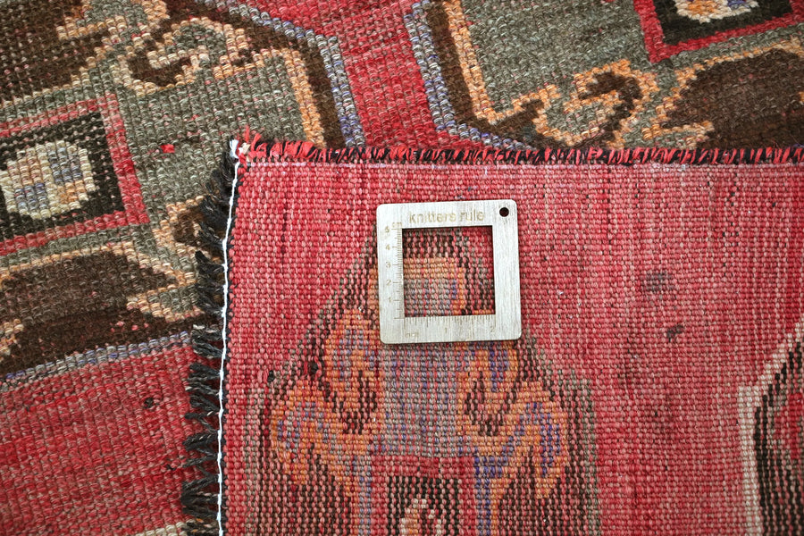 Vintage Turkmen Runner Rug – Terracotta Gull