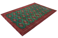 Vintage Turkmen Rug – Malachite Mosaic