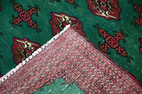 Vintage Turkmen Rug – Malachite Mosaic