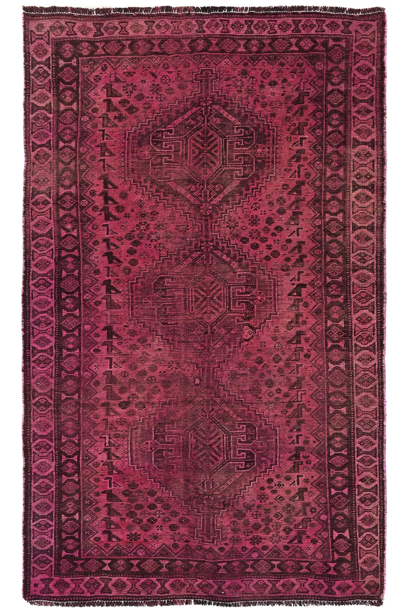 Vintage Shiraz Rug – Plum Pinnacle