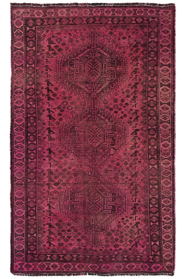 Vintage Shiraz Rug – Plum Pinnacle
