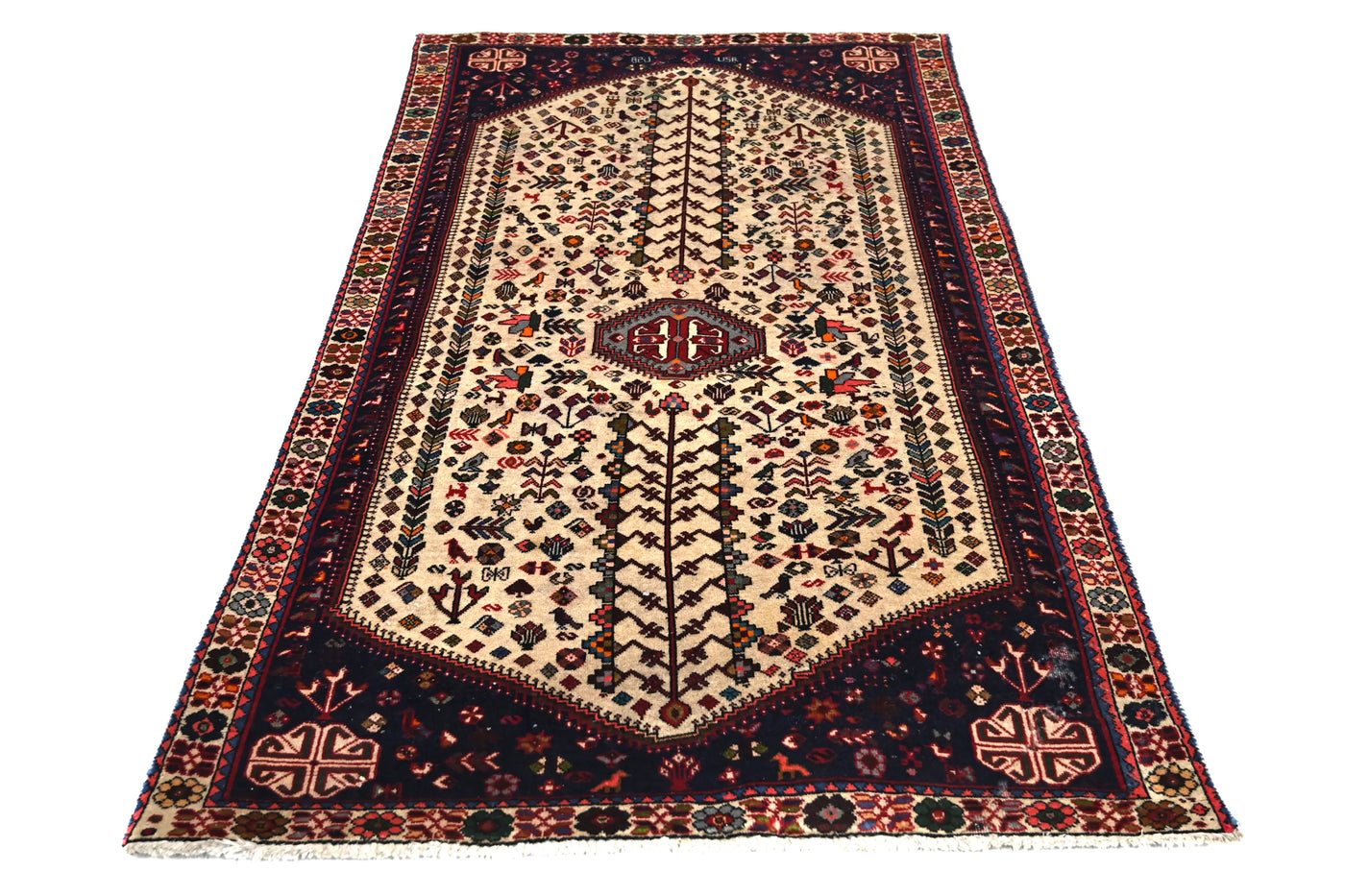 Vintage Shiraz Rug – Alabaster Menagerie